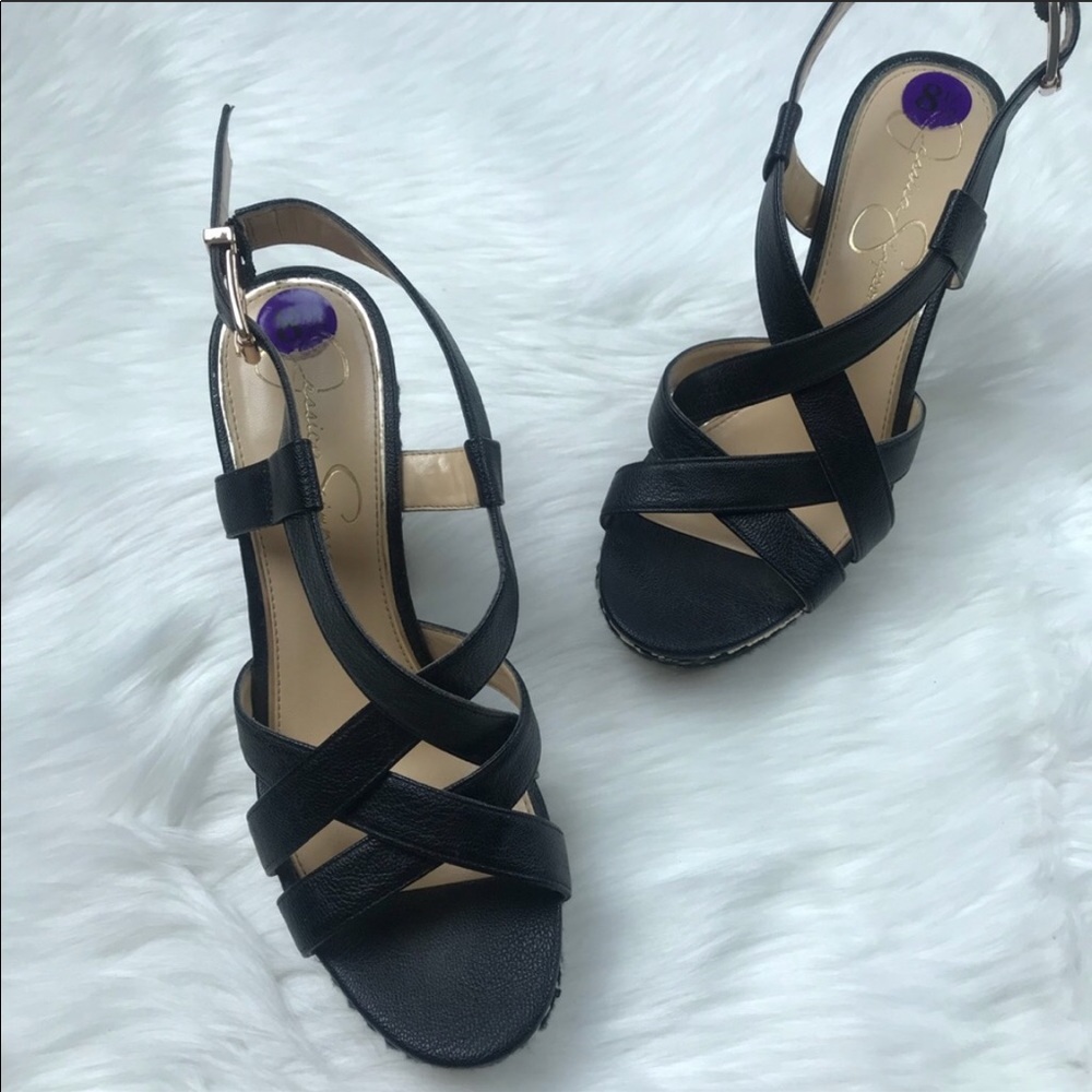 Jessica Simpson platform wedges 8.5